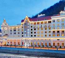 Гостиница Рэдиссон Роза Хутор - Эсто-Садок, Панорама набережная, 4